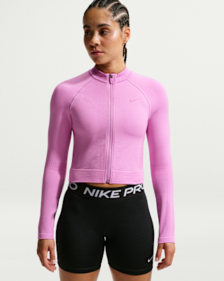 NIKE pro elite 2020 Rosa トラックスーツ　S Nike Pro Seamless Women's Full-Zip Training Top. Nike.com